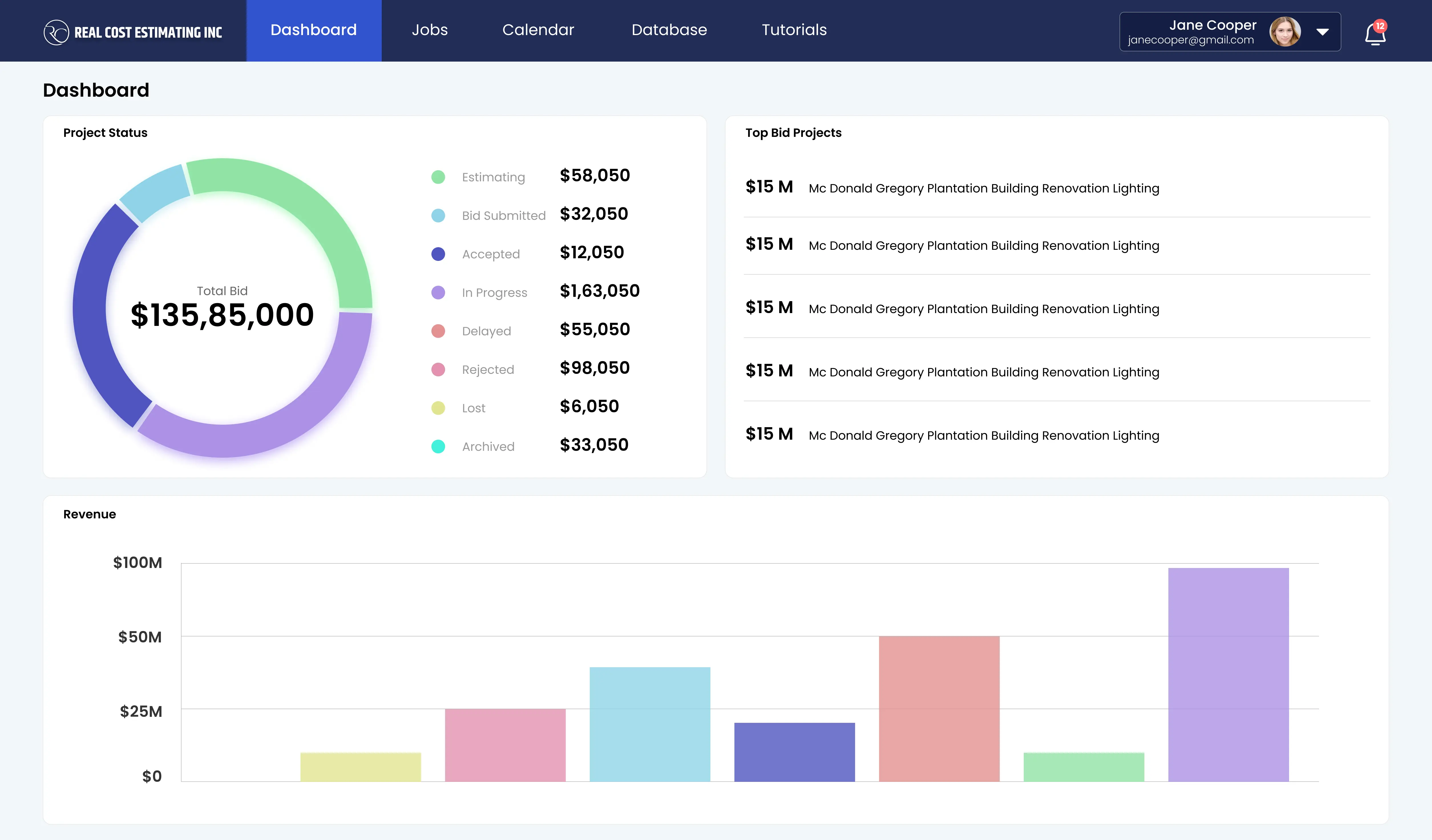 Real Cost Estimation - Construction Platform - Screenshot 1